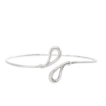 Pre Owned Tiffany & Co. Elsa Peretti Teardrop Sterling Silver Cuff Bracelet