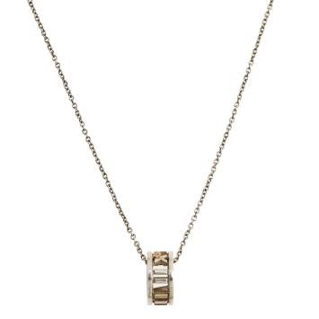 Pre Owned Tiffany & Co. Sterling Silver Atlas Open Pendant Necklace