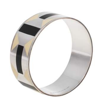 Pre Owned Tiffany & Co. Sterling Silver Paloma Picasso Zellige Enamel Bangle Bracelet