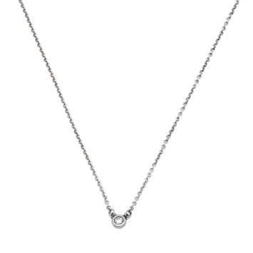 Pre Owned Tiffany & Co. Elsa Peretti Diamonds by Yard Silver Diamond Chain Necklace