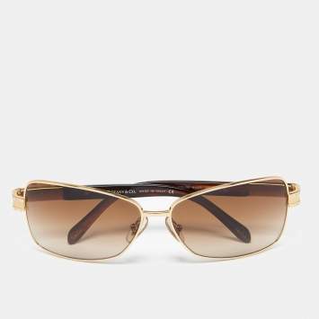 Pre Owned Tiffany & Co. Brown TF3001-B Brown Gradient Rectangle Sunglasses
