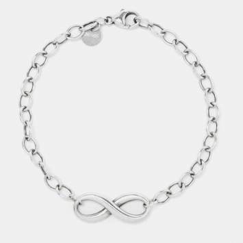 Pre Owned Tiffany & Co. Sterling Silver Infinity Bracelet