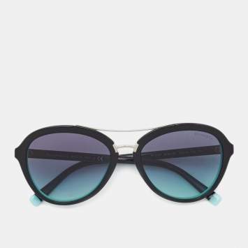 Pre Owned Tiffany & Co. Black/Turquoise TF4157 Gradient Sunglasses