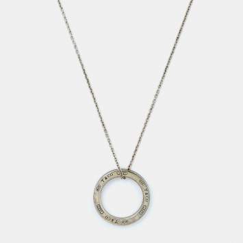 Pre Owned Tiffany & Co. Tiffany 1837 Circle Sterling Silver Necklace