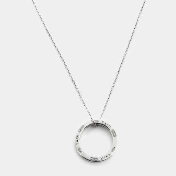 Pre Owned Tiffany & Co. Tiffany 1837 Circle Sterling Silver Necklace