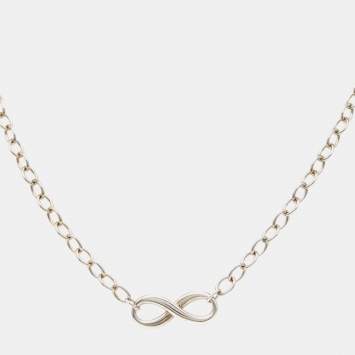 Pre Owned Tiffany & Co.  Infinity Sterling Silver Necklace