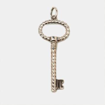 Pre Owned Tiffany & Co. T& Co. Twisted Rope Silver Key Pendant