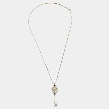 Pre Owned Tiffany & Co. Return To Tiffany Key Sterling Silver Pendant Necklace