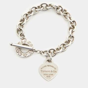 Pre Owned Tiffany & Co. Return to Tiffany Sterling Silver Toggle Bracelet