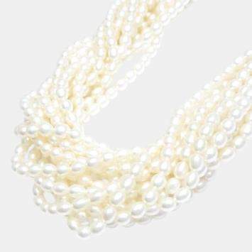 Pre Owned Tiffany & Co. Sterling Silver Paloma Picasso Torsade Pearl Necklace