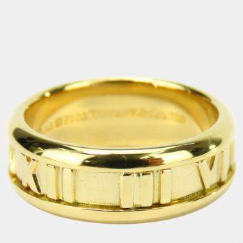 Pre Owned Tiffany & Co Atlas 18K  Yellow Gold Ring EU 51