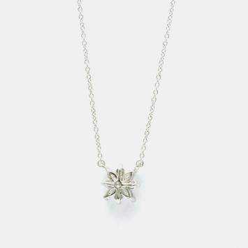 Pre Owned Tiffany & Co. Platinum Diamond Victoria Cluster Pendant Necklace
