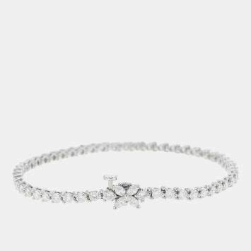 Tiffany & Co. Platinum Victoria Diamond Line Bracelet
