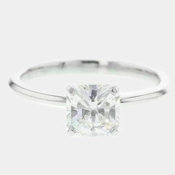 Pre Owned Tiffany & Co. Platinum True Engagement Diamond Ring EU 52 