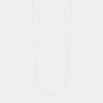 Pre Owned Tiffany & Co. 18K Yellow Gold and Diamond Elsa Peretti Diamond By The Yard Sprinkle Necklace