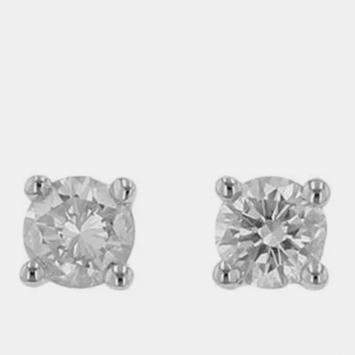 Pre Owned Tiffany & Co. Platinum Diamond Solitaire Earrings