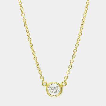 Pre Owned Tiffany & Co. 18K Yellow Gold Diamonds by the Yard Necklace