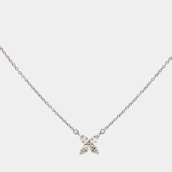 Pre Owned Tiffany & Co. Tiffany Victoria Diamond Platinum Necklace
