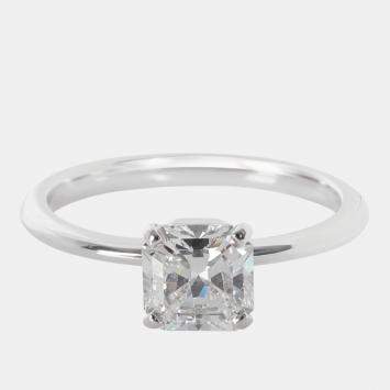 Pre Owned Tiffany & Co. Tiffany True Platinum 0.78 Ct Diamond Solitaire Engagement Ring EU 48