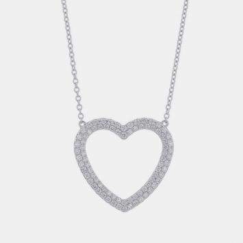 مملوكة مسبقًا Tiffany & Co. Tiffany Metro 18K White Gold, Diamond Necklace