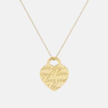 Pre Owned Tiffany & Co. Tiffany Notes 18k Yellow Gold Necklace