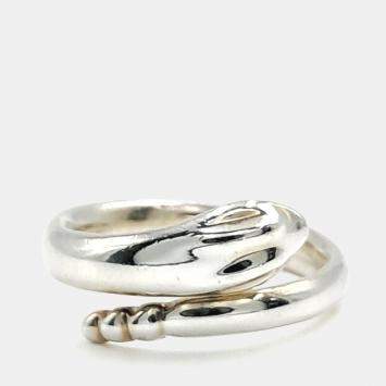 مملوكة مسبقًا Tiffany & Co. Silver Elsa Ferretti Snake Ring EU 67
