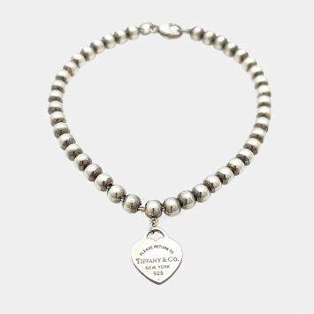 مملوكة مسبقًا Tiffany & Co. Silver Return-to Bracelet