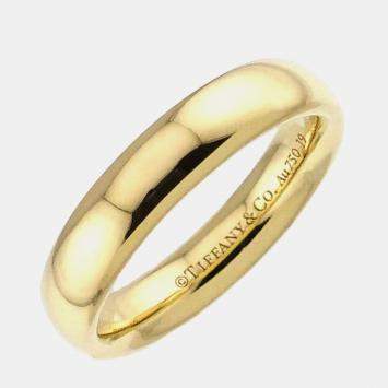 Pre Owned Tiffany & Co. 18K Yellow Gold Forever Band Ring EU 49