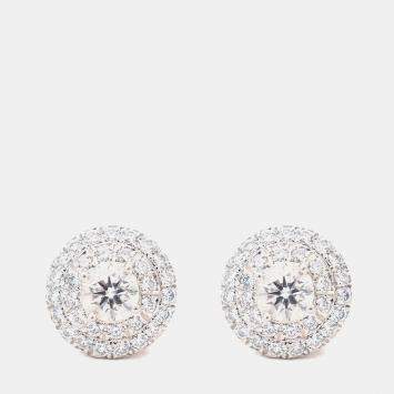 مملوكة مسبقًا أقراط تيفاني & كو سولست بلاتين مرصعة بالألماس