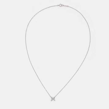 Pre Owned Tiffany & Co. Tiffany Victoria Diamond Platinum Necklace
