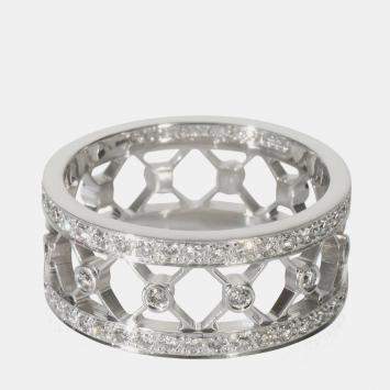 مملوكة مسبقًا خاتم تيفاني & كو. voile بلاتين ألماس مقاس 51