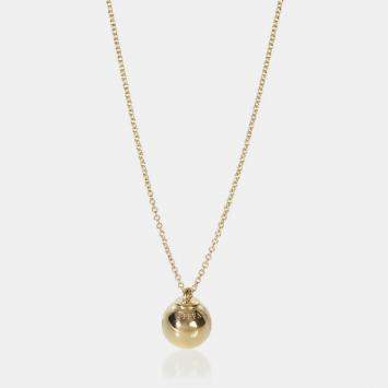 Pre Owned Tiffany & Co. HardWear Ball 18K Yellow Gold Pendant Necklace