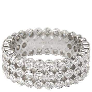 Pre Owned Tiffany & Co. Jazz 2.13 CTW Diamond Platinum Ring Size 54