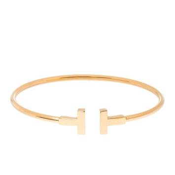 Pre Owned Tiffany & Co. T Wire 18K Rose Gold Bracelet