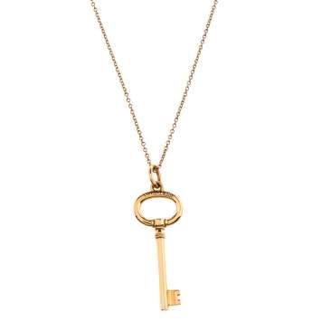 Pre Owned Tiffany & Co.Tiffany Keys 18K Rose Gold Pendant Necklace