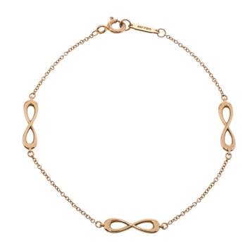 Pre Owned Tiffany & Co. Infinity Endless 18K Rose Gold Bracelet