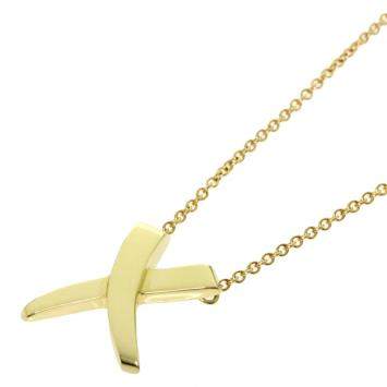 Pre Owned Tiffany & Co. 18K Yellow Gold Paloma Graffiti X Pendant Necklace