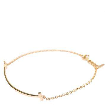 Pre Owned Tiffany & Co. Smile 18K Rose Gold Small Bracelet 