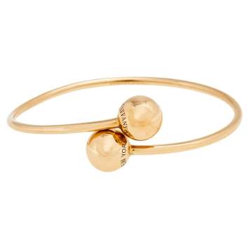 Pre Owned Tiffany & Co. Hardware Ball Bypass 18K Rose Gold Bracelet