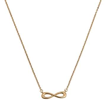 Pre Owned Tiffany & Co. Infinity 18K Rose Gold Pendant Necklace