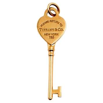 Pre Owned Tiffany & Co. Return to Tiffany Key 18k Rose Gold Pendant