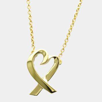 Pre Owned Tiffany Loving Heart 18K Yellow Gold Necklace