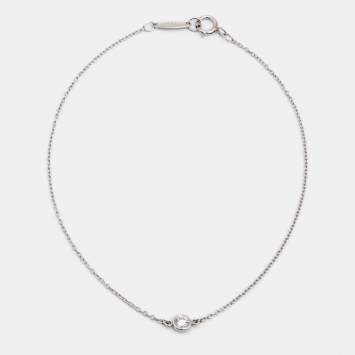 Pre Owned Tiffany & Co. Elsa Peretti Diamond By The Yard Diamond Platinum Link Bracelet