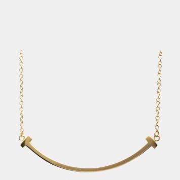 Pre Owned Tiffany & Co. Tiffany T Smile 18K Rose Gold Necklace
