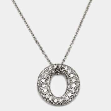 Pre Owned Tiffany & Co. Sevillana Diamonds Platinum Pendant Necklace