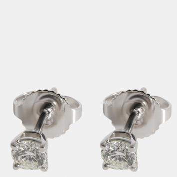 Pre Owned Tiffany & Co. Diamond Stud Earring in 950 Platinum 0.31 CTW
