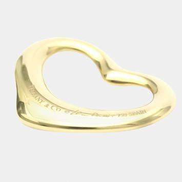 Pre Owned Tiffany & Co. Elsa Peretti Open Heart 18K Yellow Gold Charms and Pendant