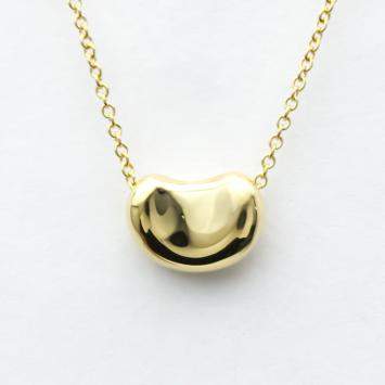 Pre Owned Tiffany & Co. Bean 18K Yellow Gold Necklace 