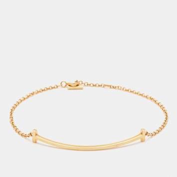 Pre Owned Tiffany & Co. T Smile 18k Rose Gold Bracelet