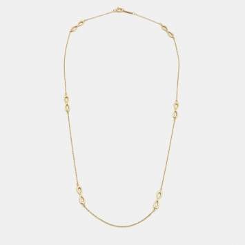 Pre Owned Tiffany & Co. Infinity 18k Yellow Gold Necklace